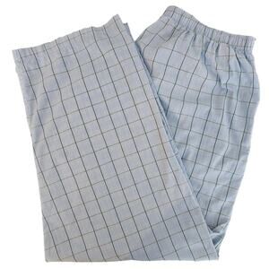Polo Ralph Lauren Blue Plaid Pajama Lounge Sleepwear Bottoms | Men's XL | 40-42